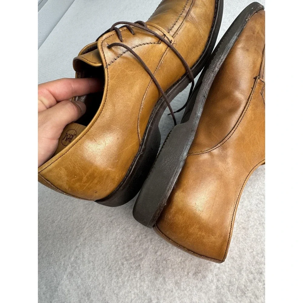 Allen Edmonds Port Washington Shoes Mens Size 11 D Brown Leather Derby Moc Toe